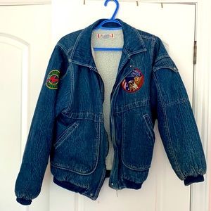 SUPER RAD DENIM JACKET VINTAGE/RARE!!!